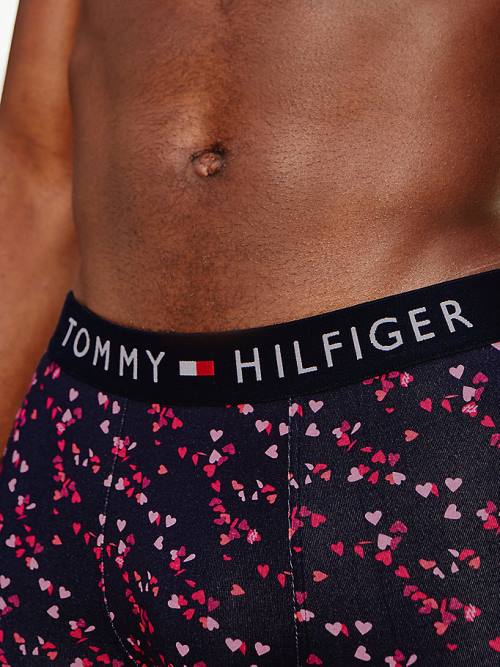 Tommy Hilfiger Original All-Over Print Trunks Moški Spodnje Perilo Modra | TH871WZJ