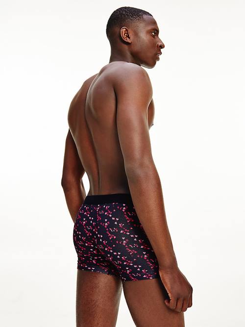 Tommy Hilfiger Original All-Over Print Trunks Moški Spodnje Perilo Modra | TH871WZJ