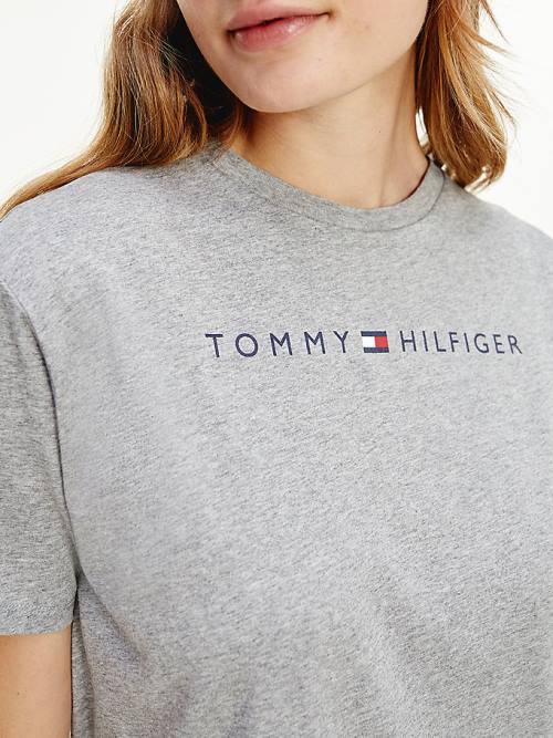 Tommy Hilfiger Original Half Sleeve Nightdress Ženske Pižama Siva | TH410OWI