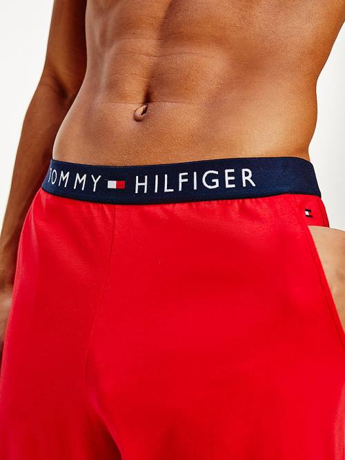 Tommy Hilfiger Original Jersey Logo Shorts Moški Pižama Rdeča | TH368UAF