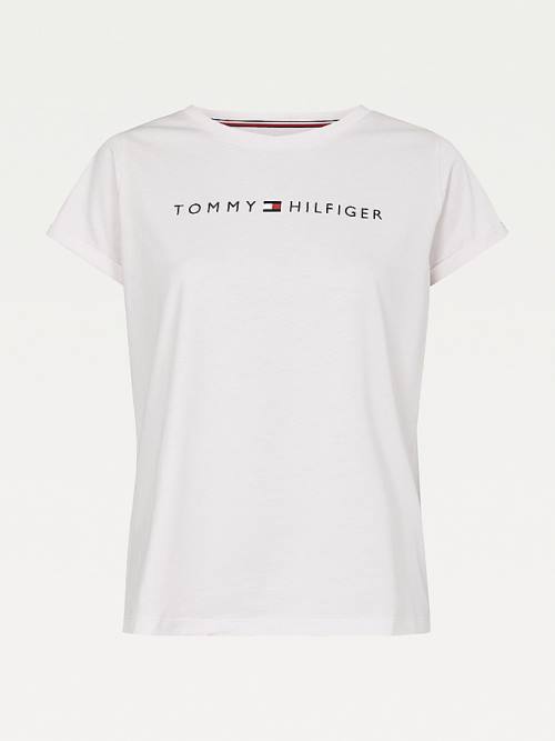 Tommy Hilfiger Original Logo Turn-Back Cuff Ženske Majice Roza | TH541GTB