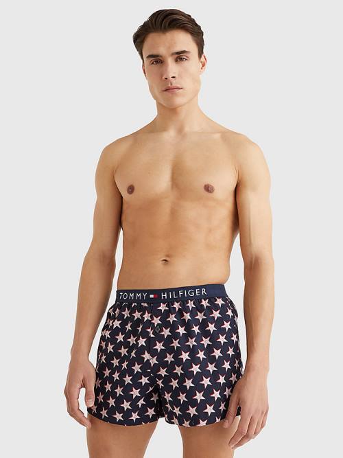 Tommy Hilfiger Original Logo Waistband Print Boxer Shorts Moški Spodnje Perilo Bež | TH164DYO