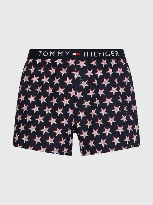 Tommy Hilfiger Original Logo Waistband Print Boxer Shorts Moški Spodnje Perilo Bež | TH164DYO