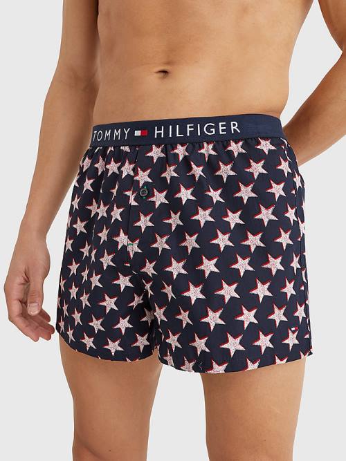 Tommy Hilfiger Original Logo Waistband Print Boxer Shorts Moški Spodnje Perilo Bež | TH164DYO