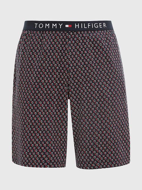 Tommy Hilfiger Original Short Sleeve Jersey Set Moški Pižama Rdeča | TH706SDV