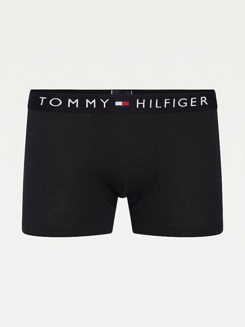 Tommy Hilfiger Original Stretch Logo Waistband Trunks Moški Spodnje Perilo Črna | TH591WRI