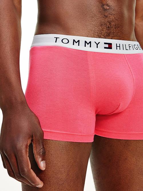 Tommy Hilfiger Original Stretch Logo Waistband Trunks Moški Spodnje Perilo Rdeča | TH897WTE