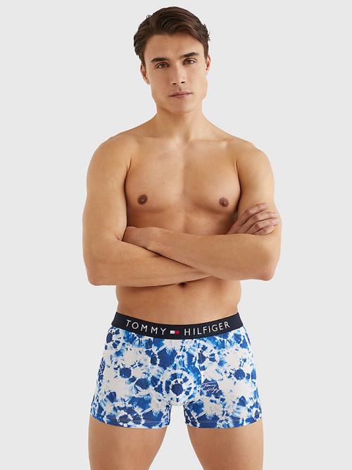 Tommy Hilfiger Original Stretch Microfibre Print Trunks Moški Spodnje Perilo Bež | TH984QOX