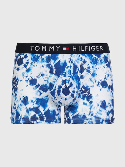 Tommy Hilfiger Original Stretch Microfibre Print Trunks Moški Spodnje Perilo Bež | TH984QOX