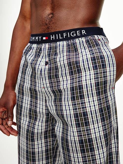 Tommy Hilfiger Original Woven Print Bottoms Moški Pižama Vijolična | TH052VDH