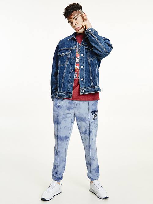 Tommy Hilfiger Oversized Hemp Trucker Moški Jakne Denim | TH801KNO