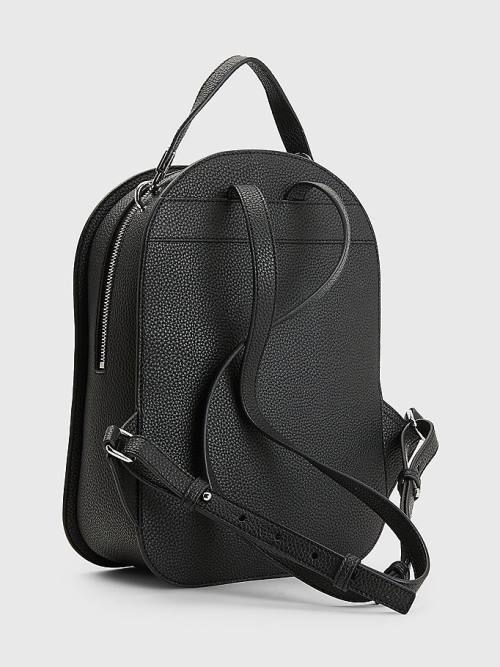 Tommy Hilfiger Pebble Grain Backpack Ženske Torbice Črna | TH916PXO