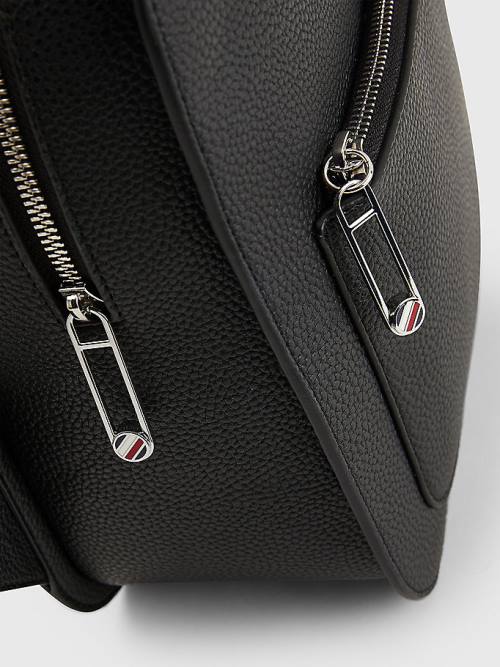 Tommy Hilfiger Pebble Grain Backpack Ženske Torbice Črna | TH916PXO