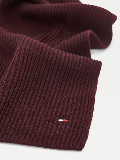 Tommy Hilfiger Pima Cotton Cashmere Moški Šal Rdeča | TH482RVZ