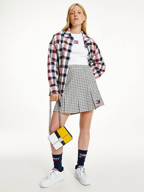 Tommy Hilfiger Plaid Check Mini Ženske Krilo Bež | TH482QXM