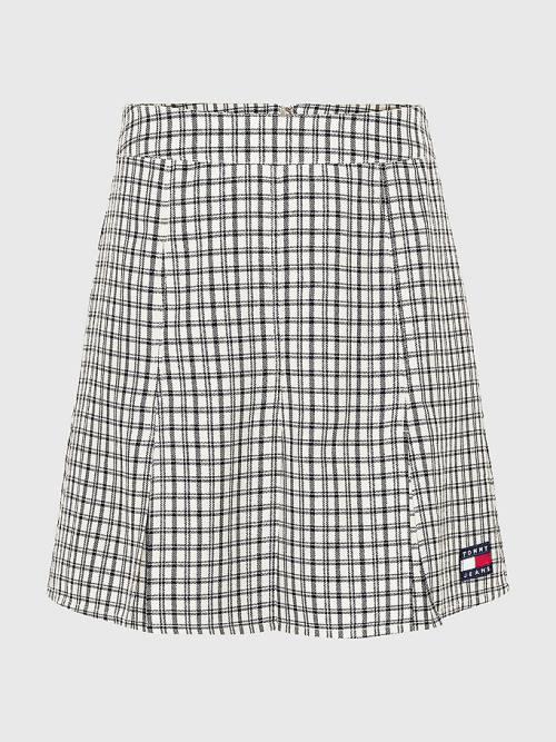 Tommy Hilfiger Plaid Check Mini Ženske Krilo Bež | TH482QXM