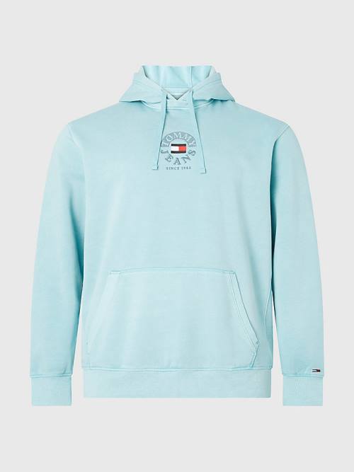 Tommy Hilfiger Plus Fleece Moški Pulover s kapuco Modra | TH327KNT