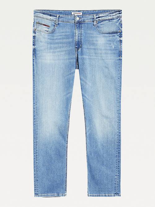 Tommy Hilfiger Plus Scanton Slim Faded Moški Kavbojke Denim | TH834VLX