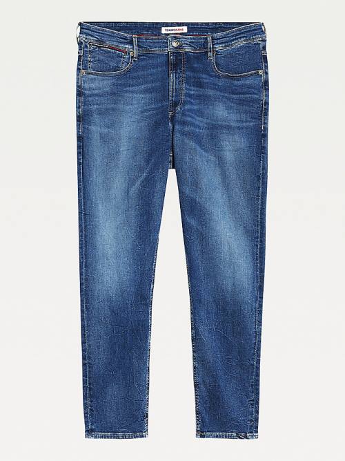 Tommy Hilfiger Plus Simon Skinny Faded Moški Kavbojke Denim | TH269UYN