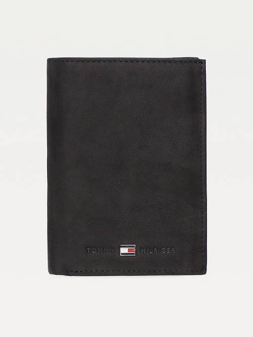 Tommy Hilfiger Portrait Trifold Moški Denarnice Črna | TH562QER