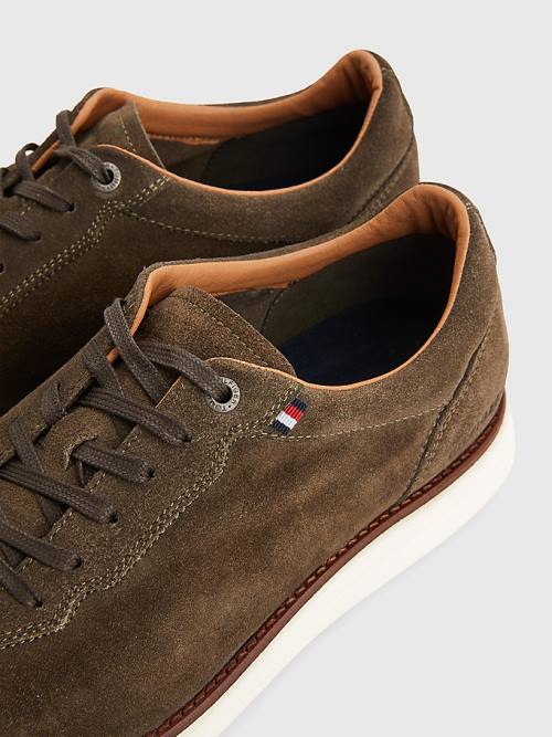 Tommy Hilfiger Premium Hybrid Suede Moški Casual Čevlji Rjav | TH835AKG