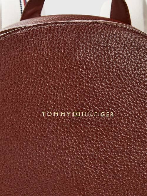 Tommy Hilfiger Premium Leather Backpack Moški Torbice Rjav | TH612VKA