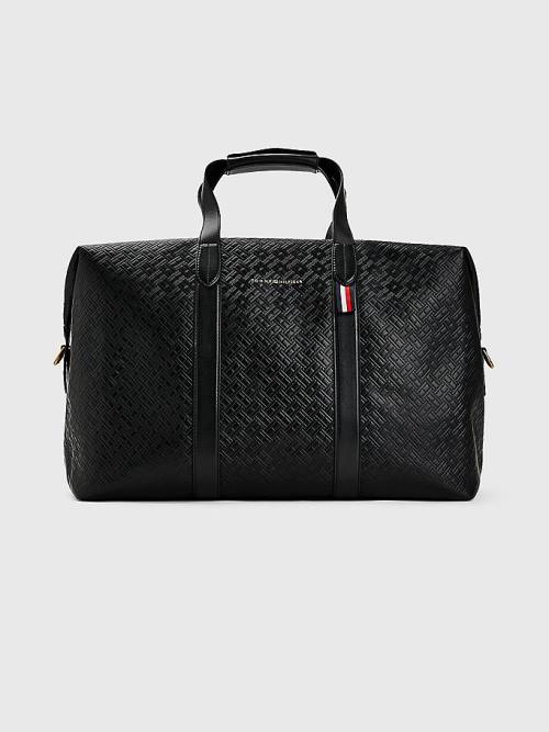 Tommy Hilfiger Premium Luxe Leather Duffle Moški Torbice Črna | TH023PBK