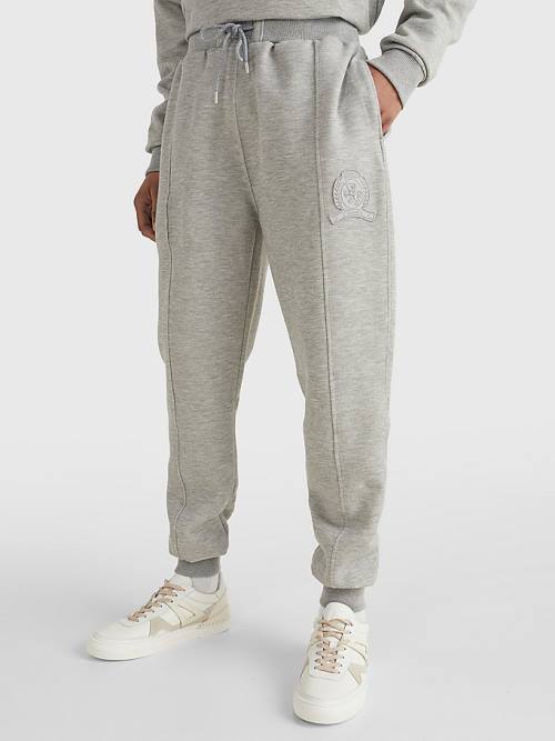 Tommy Hilfiger Prep Cuffed Piping Joggers Moški Hlače Siva | TH513VMD