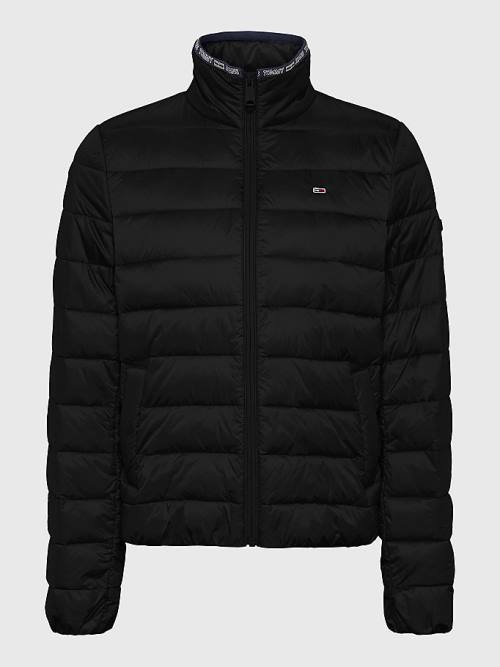 Tommy Hilfiger Quilted Zip-Thru Ženske Jakne Črna | TH581HNS