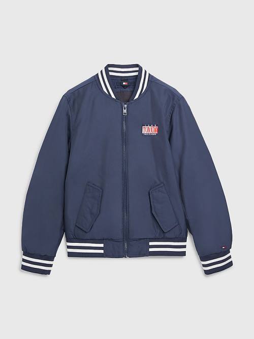 Tommy Hilfiger Recycled Bomber Dekleta Jakne Modra | TH173QKZ