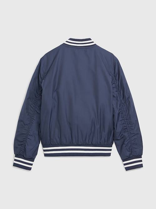 Tommy Hilfiger Recycled Bomber Dekleta Jakne Modra | TH173QKZ