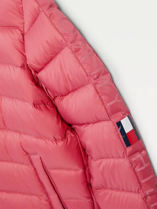 Tommy Hilfiger Recycled Down Fantje Jakne Rdeča | TH468WRJ