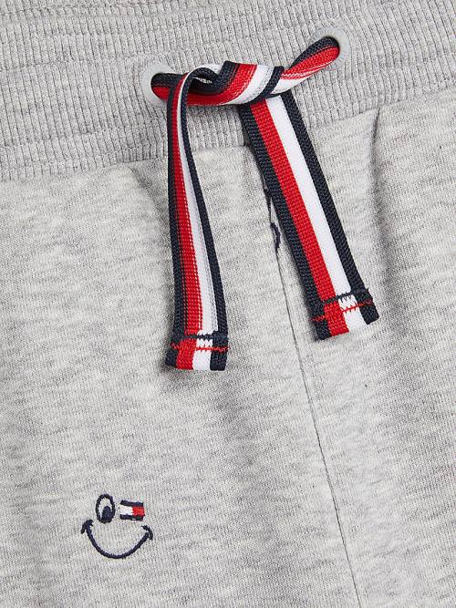 Tommy Hilfiger Recycled Embroidery Joggers Dekleta Hlače Siva | TH321QVK