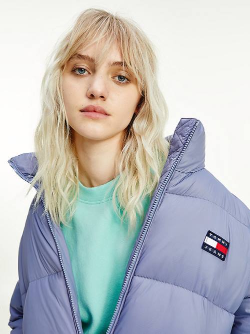 Tommy Hilfiger Recycled Nylon Puffer Ženske Jakne Vijolična | TH062BZK