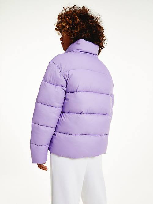 Tommy Hilfiger Recycled Nylon Puffer Ženske Jakne Vijolična | TH158CWH