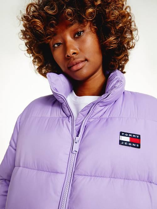 Tommy Hilfiger Recycled Nylon Puffer Ženske Jakne Vijolična | TH158CWH