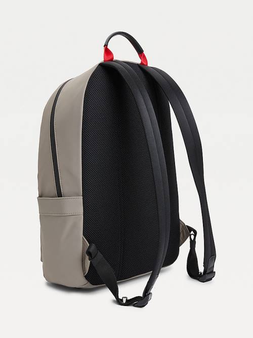 Tommy Hilfiger Recycled Polyester Signature Logo Backpack Moški Torbice Rjav | TH361PON