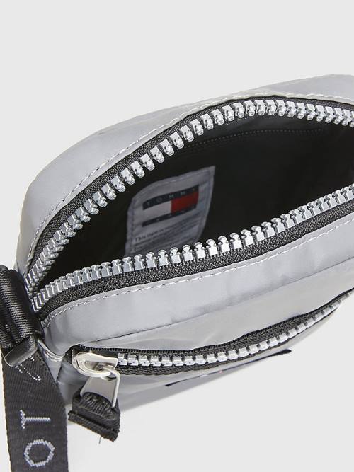 Tommy Hilfiger Reflective Tommy Badge Reporter Moški Torbice Siva | TH245JAB