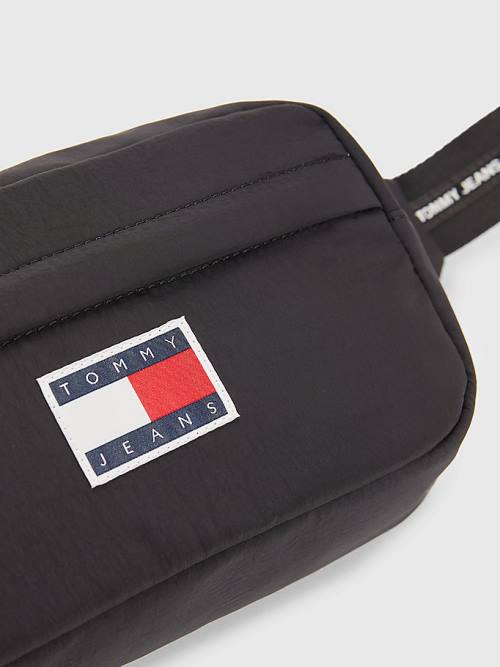 Tommy Hilfiger Repeat Logo Bumbag Moški Torbice Črna | TH087TEA