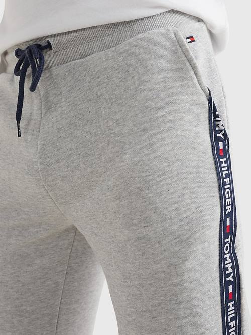 Tommy Hilfiger Repeat Logo Tape Joggers Moški Pižama Siva | TH891PXC