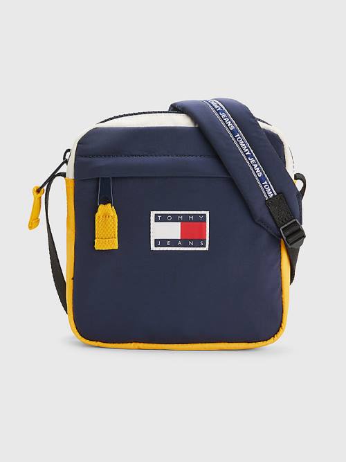 Tommy Hilfiger Repeat Logo Tape Reporter Moški Torbice Modra | TH471LUB