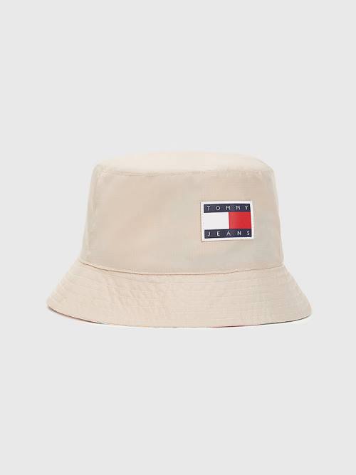 Tommy Hilfiger Reversible Travel Bucket Ženske Kapa Bela | TH146JRZ