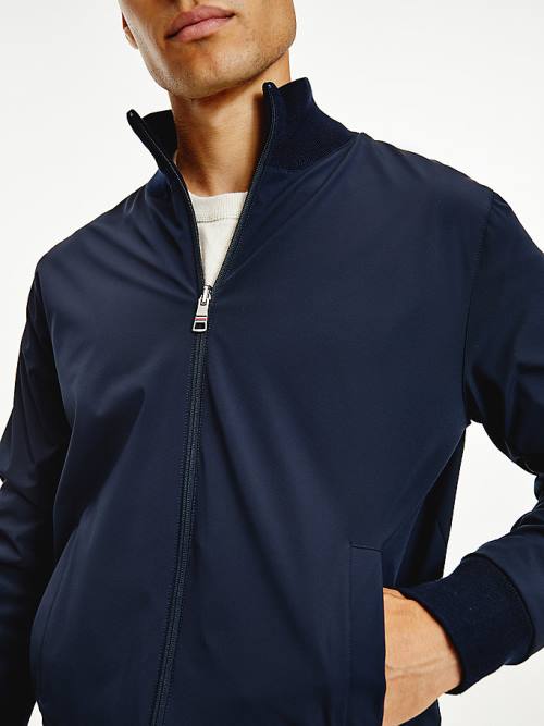 Tommy Hilfiger Reversible Zip-Thru Cardigan Moški Puloverji Modra | TH715YBG