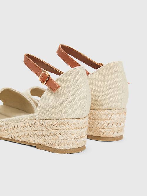 Tommy Hilfiger Rope Wedge Dekleta Sandali Bež | TH384YJZ