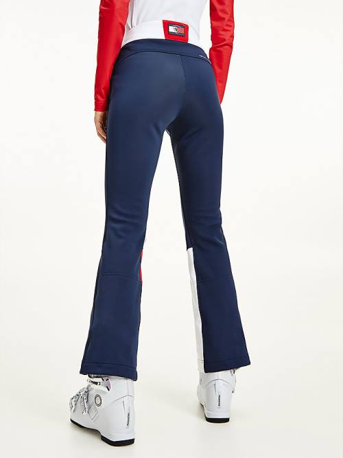 Tommy Hilfiger Rossignol Colour-Blocked Ski Ženske Hlače Modra | TH163SNM