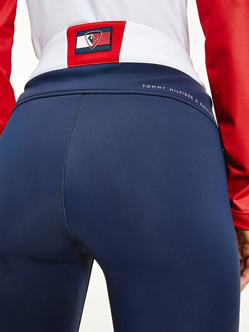 Tommy Hilfiger Rossignol Colour-Blocked Ski Ženske Hlače Modra | TH163SNM