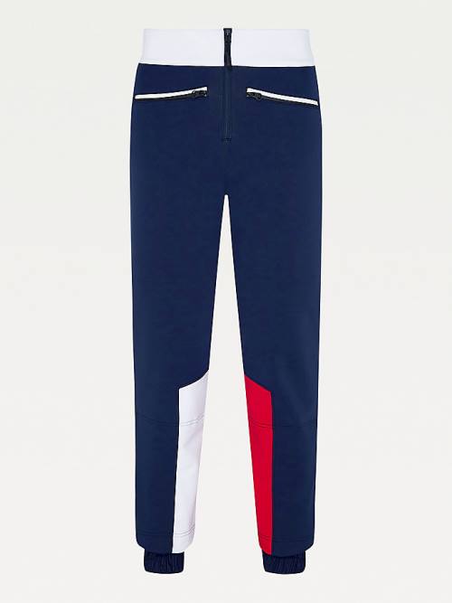 Tommy Hilfiger Rossignol Colour-Blocked Ski Ženske Hlače Modra | TH163SNM