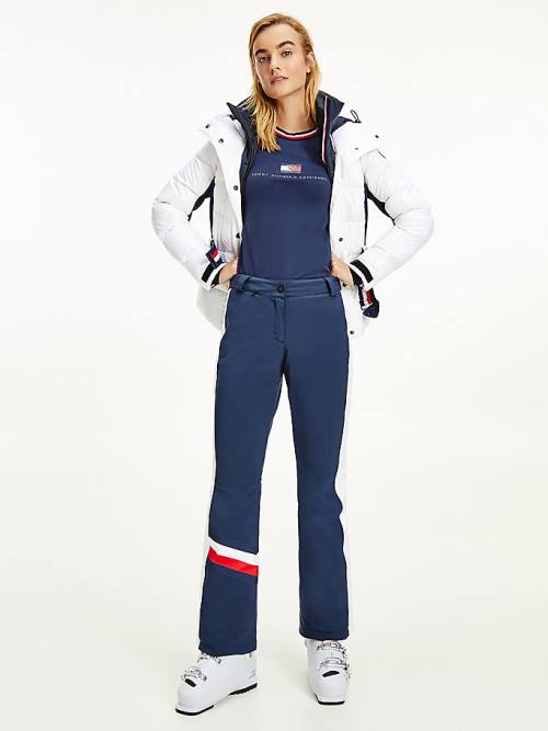 Tommy Hilfiger Rossignol Colour-Blocked Ski Ženske Hlače Modra | TH910HDC