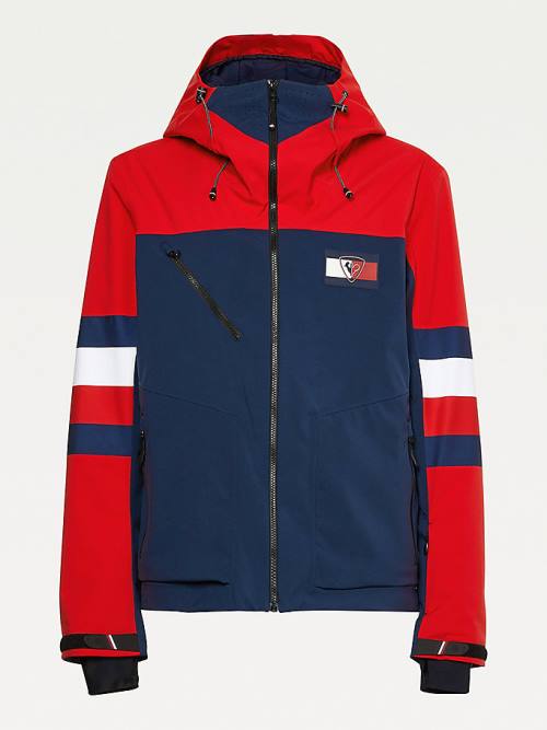 Tommy Hilfiger Rossignol Colour-Blocked Ski Moški Jakne Rdeča | TH958NVK