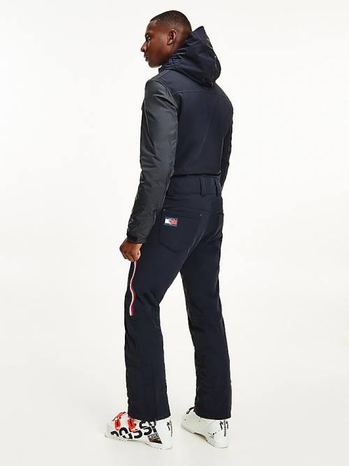 Tommy Hilfiger Rossignol Hooded Padded Ski Moški Obleke Črna | TH583PGK